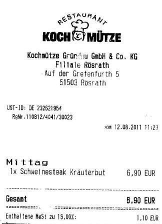 ssdd Hffner Kochmtze Restaurant